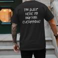 I'm Just Here To Pay For Everything Theme Park Dad Men's Back Print T-Shirt