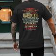 I'm A Lucky Dad I Have A Awesome Daughter She's Stubborn Men's Back Print T-Shirt