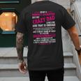 I'm Not A Perfect Daughter But My Crazy Dad Loves Me Men's Back Print T-Shirt