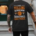 I'm Not Yelling This Is Just My Basketball Dad Voice Men's Back Print T-Shirt I'm Not Yelling This Is Just My Basketball Dad Voice Men's Back Print T-Shirt