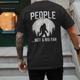 Introvert Bigfoot People Not A Big Fan Dad Joke Men's Back Print T-Shirt