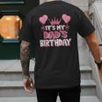 It's My Dad's Birthday Celebration Small Men's Back Print T-Shirt It's My Dad's Birthday Celebration Small Men's Back Print T-Shirt