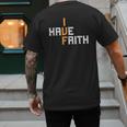 IVF I Have Faith IVF Mom IVF Dad Transfer Day Men's Back Print T-Shirt