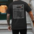 Jordanian Dad Nutrition Facts National Pride For Dad Men's Back Print T-Shirt