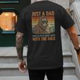 Just A Dad Who Always Came Back With The Milk Daddy Men's Back Print T-Shirt