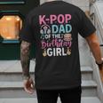 K-Pop Dad Of The Birthday Girl Men's Back Print T-Shirt