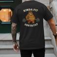 Kinda Fit Sorta Fat Gym Dad BOD Workout Apparel Men's Back Print T-Shirt