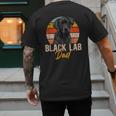 Lab Dad Retro Black Labrador Owner Men's Back Print T-Shirt Lab Dad Retro Black Labrador Owner Men's Back Print T-Shirt