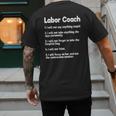 Labor Coach Expecting Dad Rules Papa Baby Men's Back Print T-Shirt