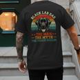 Labrador Retriever Dad Black Lab Dad Men's Back Print T-Shirt
