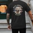 Labrador Retriever Dog Dad Men's Back Print T-Shirt