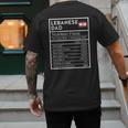 Lebanese Dad Nutrition Facts National Pride For Dad Men's Back Print T-Shirt
