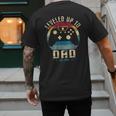 I Leveled Up To Dad 2025 Promoted To Daddy Soon To Be Father Men's Back Print T-Shirt
