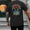 I Leveled Up To Daddy Est 2026 Dad Level Unlocked New Dad Men's Back Print T-Shirt
