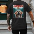 Light Golden Retriever Jowls Top Paws Cream Lab Dog Mom Dad Men's Back Print T-Shirt