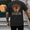 Lineman Dad Like A Regular Dad But Cooler Lineman Men's Back Print T-Shirt