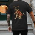 I Love Dad Tattoo Rat Terrier Dad Men's Back Print T-Shirt