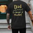 Magical Dad Manager Of Mischief Birthday Family Matching Men's Back Print T-Shirt