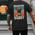 Malinois Dad Maligator Daddy Belgian Malinois Men's Back Print T-Shirt