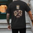 I Am Man King Powerful Dad Afro Melanin Black History Men's Back Print T-Shirt