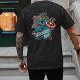 Marvel Captain America Legendary Dad Father's Day Men's Back Print T-Shirt
