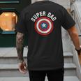 Marvel Father's Day Super Dad Captain America Shield Men's Back Print T-Shirt Marvel Father's Day Super Dad Captain America Shield Men's Back Print T-Shirt