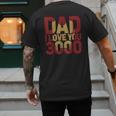 Marvel Iron Man Dad I Love You 3000 Text Fill Father's Day Small Men's Back Print T-Shirt Marvel Iron Man Dad I Love You 3000 Text Fill Father's Day Small Men's Back Print T-Shirt