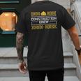 Matching Boys And Dad Mom Construction Digger Birthday Party Men's Back Print T-Shirt Matching Boys And Dad Mom Construction Digger Birthday Party Men's Back Print T-Shirt