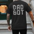 Matching Family Robot Father's Day Dad Bot Men's Back Print T-Shirt