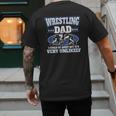 For Men Freestyle Wrestling Dad Men's Back Print T-Shirt