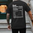 Miftees Fathers Day Tees Dad Nutrition Facts Men's Back Print T-Shirt