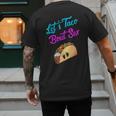 Mom Dad Let's Taco Bout Sex Gender Reveal Party Men's Back Print T-Shirt