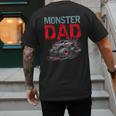 Monster Truck Dad Father's Day Men Men's Back Print T-Shirt