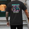 Monster Truck Dad Monster Truck Are My Jam Truck Lovers Men's Back Print T-Shirt