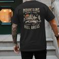 Mountains Aren't They'Re Hill Areas Dad Joke Word Pun Men's Back Print T-Shirt