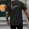 Musical Notes Music Dad Text In Treble Clef T-Shirt T-Shirt Men's Back Print T-Shirt
