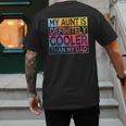 Nephew Niece My Aunt Is Cooler Than My Dad Men's Back Print T-Shirt Nephew Niece My Aunt Is Cooler Than My Dad Men's Back Print T-Shirt
