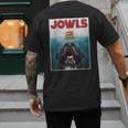 Newfoundland Dog Newfie Lab Jowls Burger Dog Mom Dad Men's Back Print T-Shirt