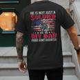 He Is Not Just A Solider He Is My Dad Proud Army Daughter Men's Back Print T-Shirt He Is Not Just A Solider He Is My Dad Proud Army Daughter Men's Back Print T-Shirt