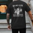 Not Now Kitten Daddy Increasing Shareholder Value Alpha Wolf Men's Back Print T-Shirt
