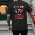 I Am Not The Step Dad I Am The Dad That Stepped Up Fathers Men's Back Print T-Shirt