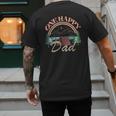 One Happy Dad First Birthday Camping Matching Family Party Men's Back Print T-Shirt One Happy Dad First Birthday Camping Matching Family Party Men's Back Print T-Shirt