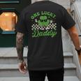 One Lucky Daddy St Patricks Day Dad Father Men's Back Print T-Shirt