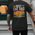 Orange Cat Best Cat Dad Ever Orange Tabby Cat Men's Back Print T-Shirt Orange Cat Best Cat Dad Ever Orange Tabby Cat Men's Back Print T-Shirt