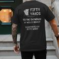 Outhouse Dad Guy Pun Humor Redneck Potty Joke Gag Men's Back Print T-Shirt