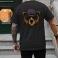Papa Bear Father's Day Great Dad Joke Men's Back Print T-Shirt