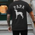 Papa ITALIAN GREYHOUND For Dad Men's Back Print T-Shirt