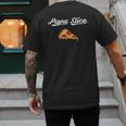 Papa Slice Pizza Belly Expectant Dad Pizza Pregnancy Reveal Men's Back Print T-Shirt