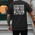 Pig Show Dad Pig Show Father Men's Back Print T-Shirt