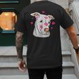 Pitbull Love Pitbull Moms Dads Men's Back Print T-Shirt